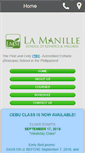 Mobile Screenshot of lamanilleschoolofesthetics.com